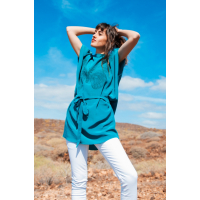 5-in-1 Tunic Blue Butterfly